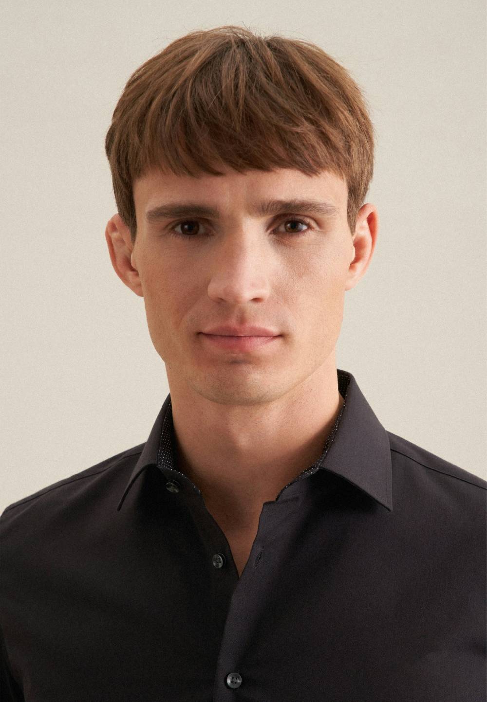 Studio Seidensticker Bügelfreies Popeline Business Hemd In Slim Mit Kentkragen