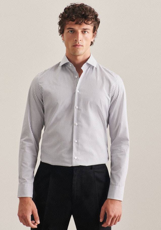 Studio Seidensticker Bügelfreies Popeline Business Hemd in Slim mit Kentkragen