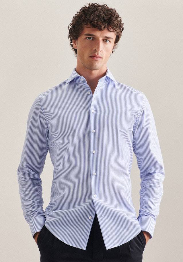 Studio Seidensticker Bügelfreies Popeline Business Hemd in Slim mit Kentkragen