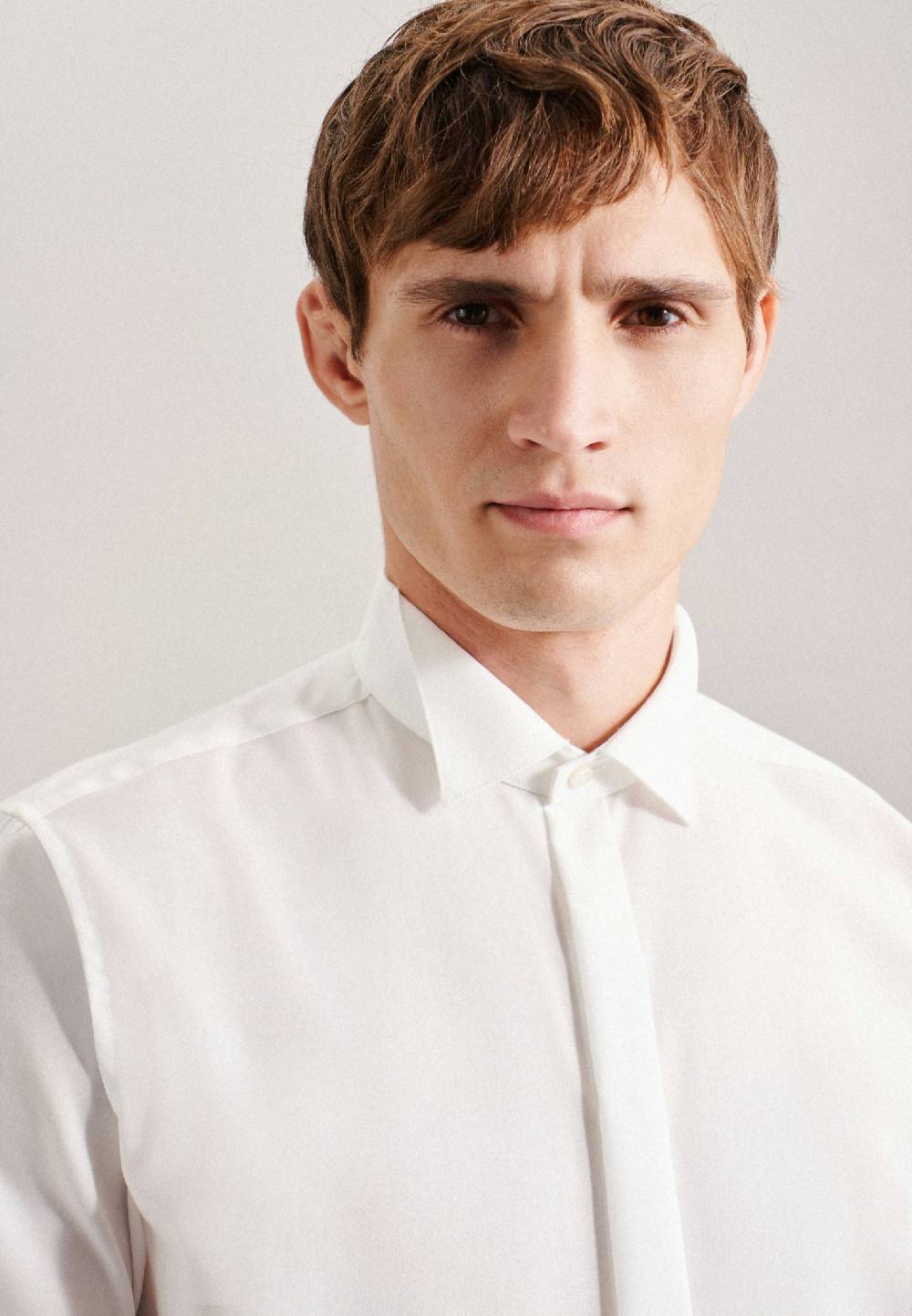 Studio Seidensticker Bügelfreies Popeline Smokinghemd In Regular Mit Kläppchenkragen