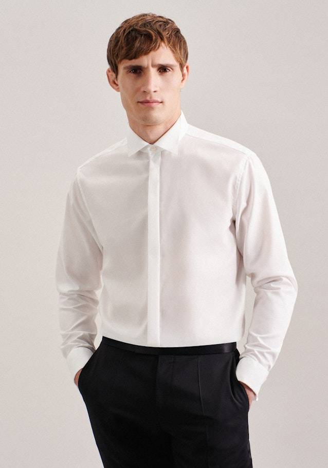 Studio Seidensticker Bügelfreies Popeline Smokinghemd in Regular mit Kläppchenkragen