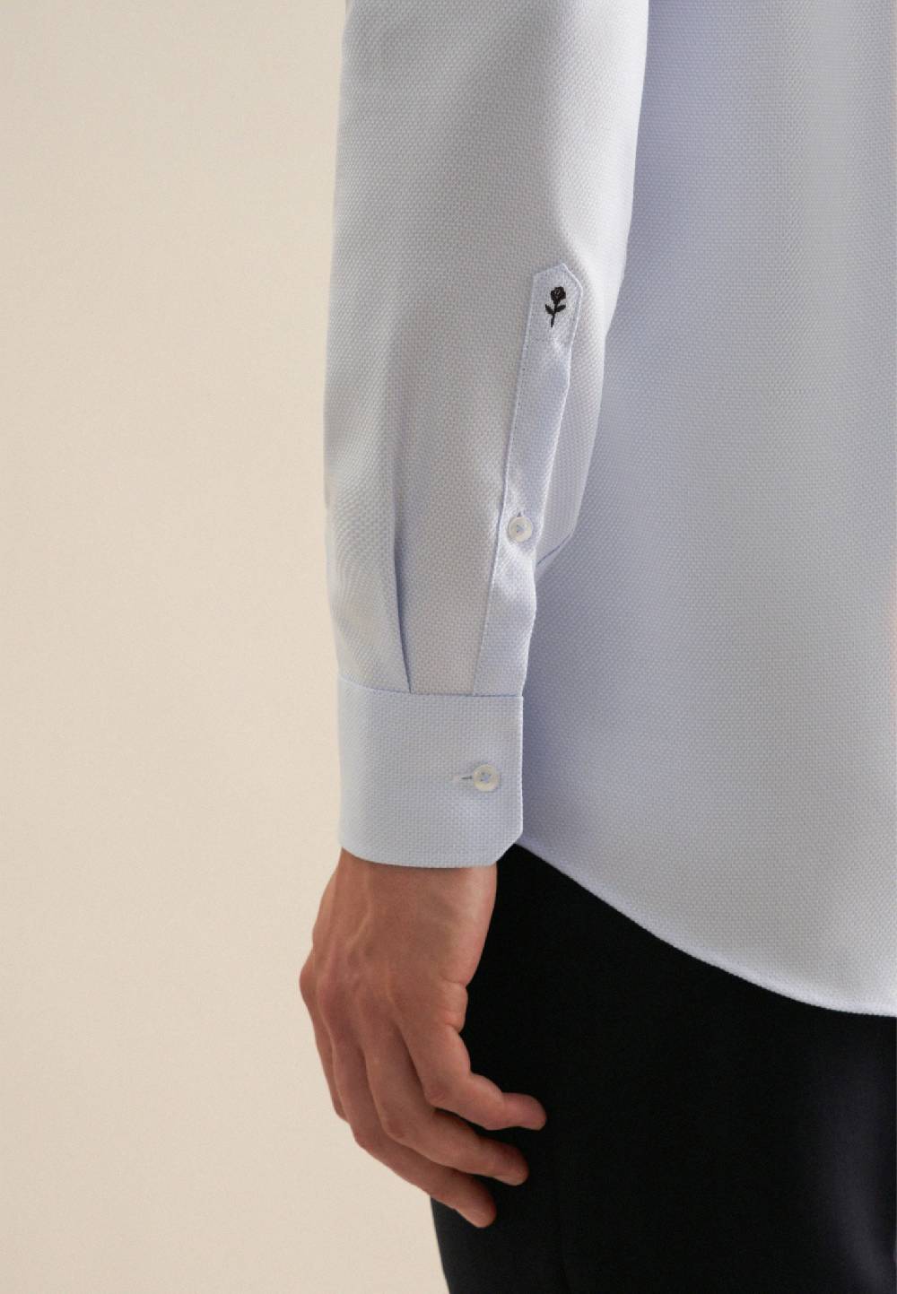 Studio Seidensticker Bügelfreies Struktur Business Hemd In Regular Mit Kentkragen