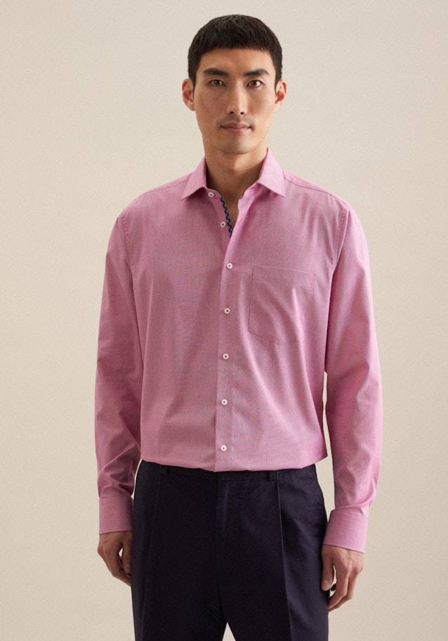 Studio Seidensticker Bügelfreies Struktur Business Hemd in Regular mit Kentkragen