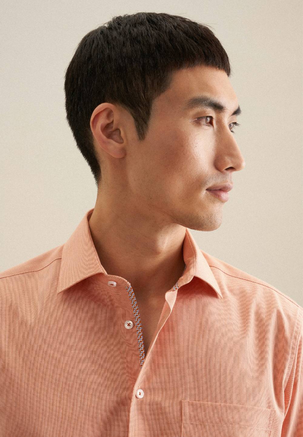 Studio Seidensticker Bügelfreies Struktur Business Hemd In Regular Mit Kentkragen