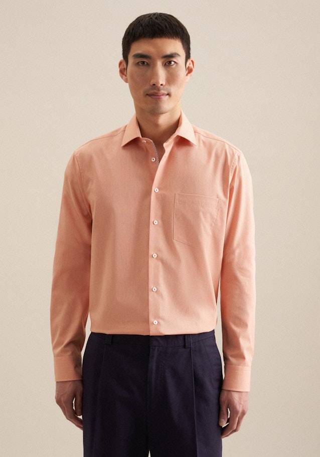 Studio Seidensticker Bügelfreies Struktur Business Hemd in Regular mit Kentkragen