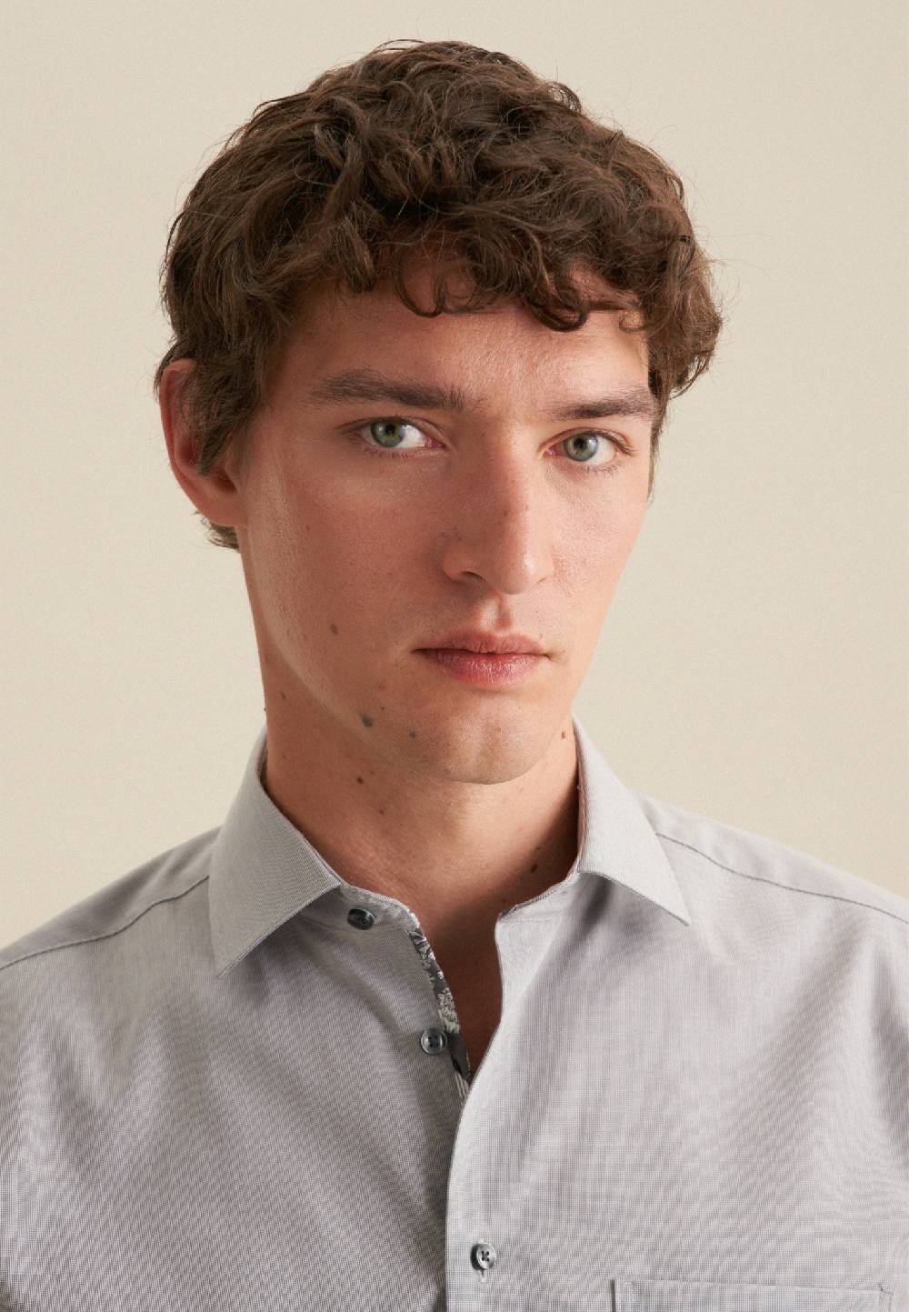 Studio Seidensticker Bügelfreies Struktur Business Hemd In Regular Mit Kentkragen