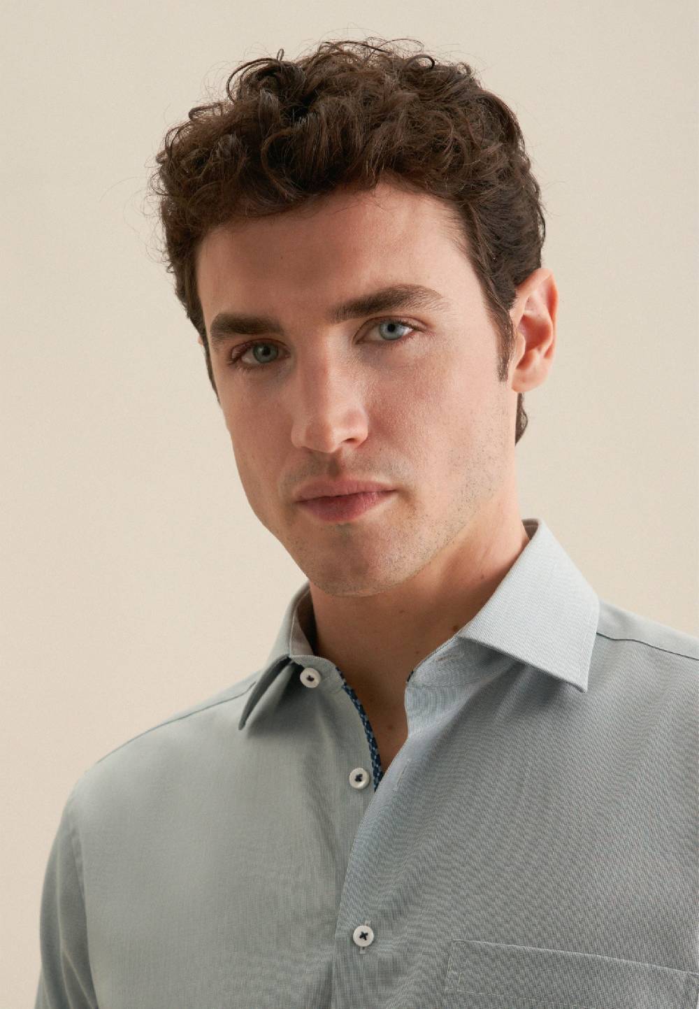 Studio Seidensticker Bügelfreies Struktur Business Hemd In Regular Mit Kentkragen