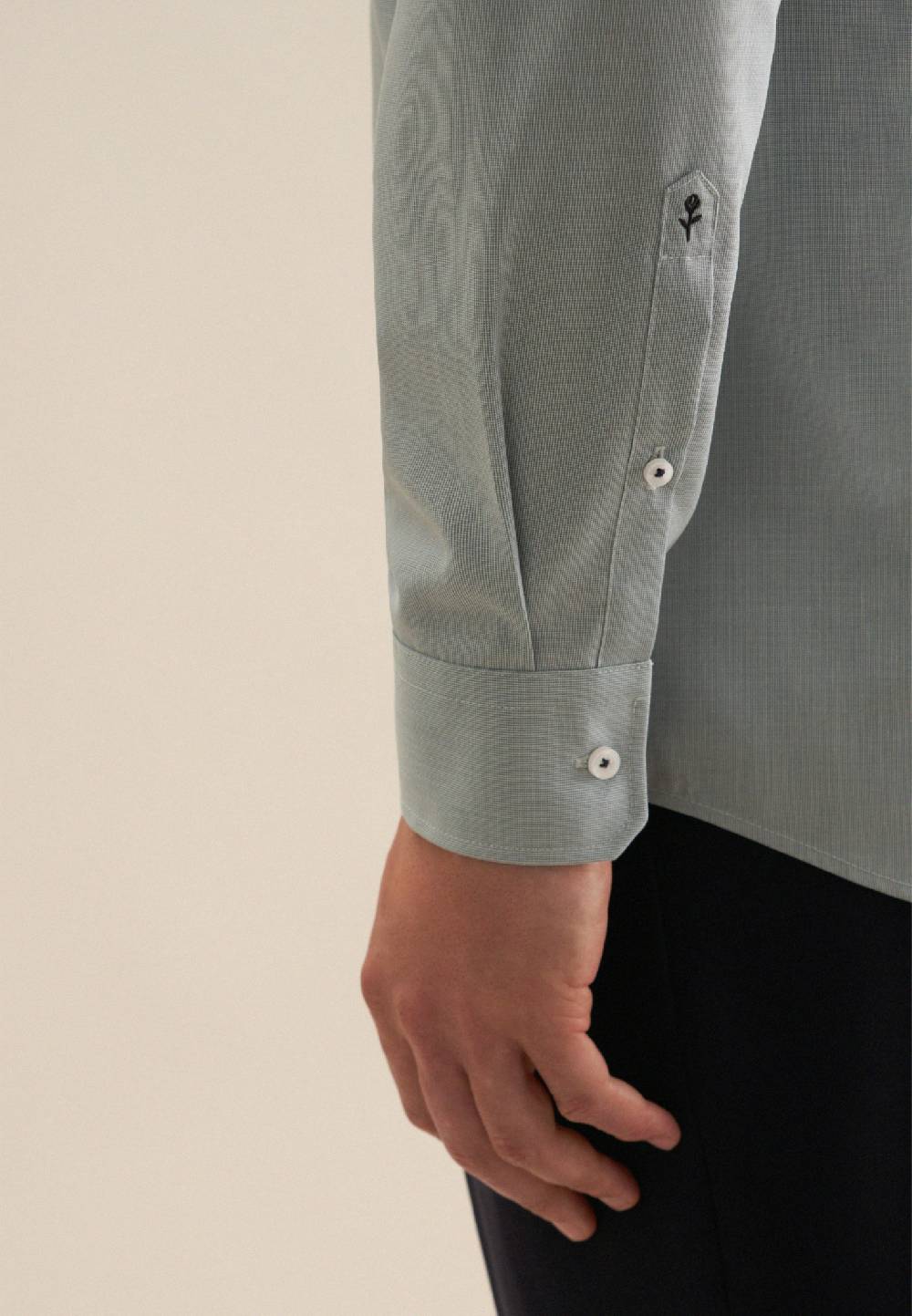 Studio Seidensticker Bügelfreies Struktur Business Hemd In Regular Mit Kentkragen