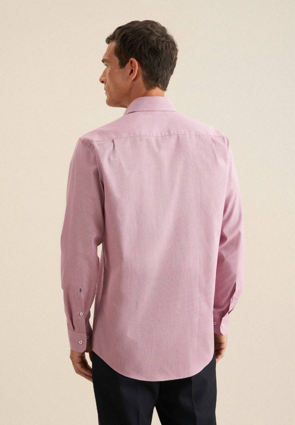 Studio Seidensticker Bügelfreies Struktur Business Hemd In Regular Mit Kentkragen