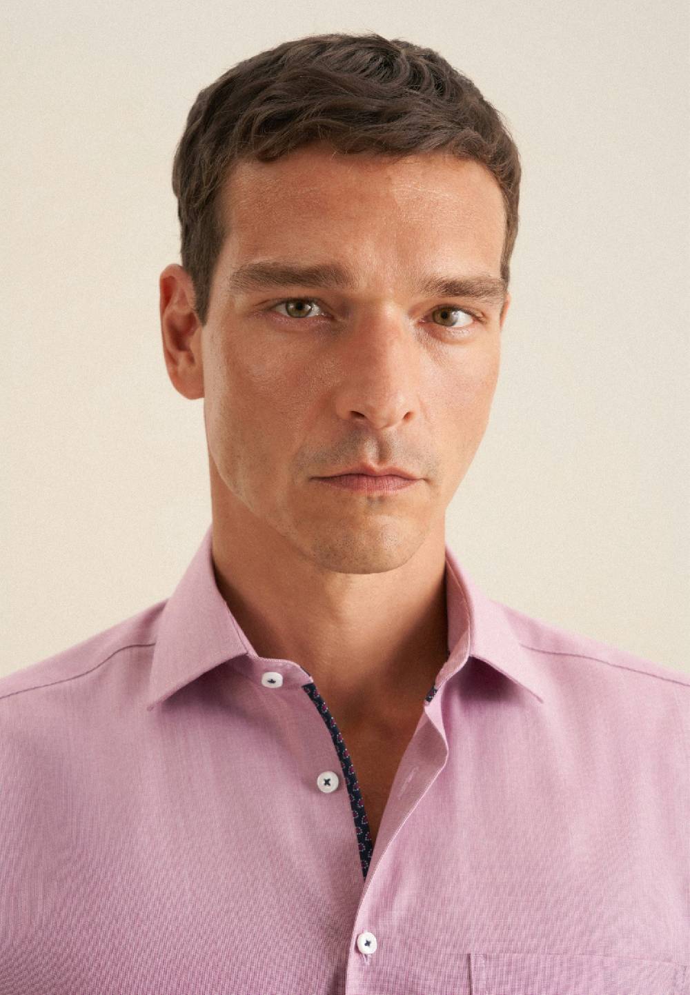 Studio Seidensticker Bügelfreies Struktur Business Hemd In Regular Mit Kentkragen