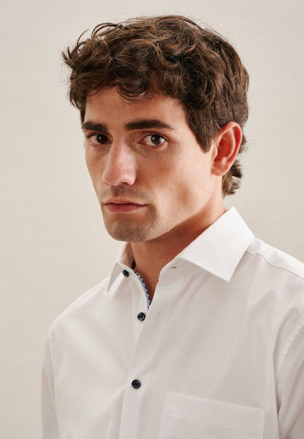 Studio Seidensticker Bügelfreies Struktur Business Hemd In Regular Mit Kentkragen