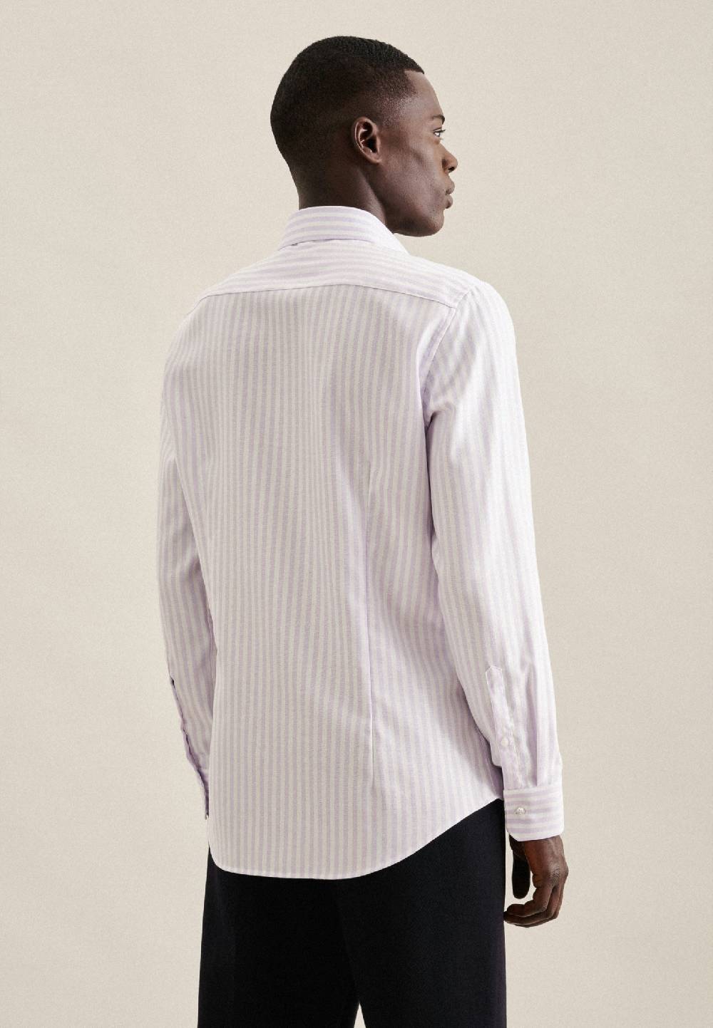 Studio Seidensticker Bügelfreies Struktur Business Hemd In Regular Mit Kentkragen