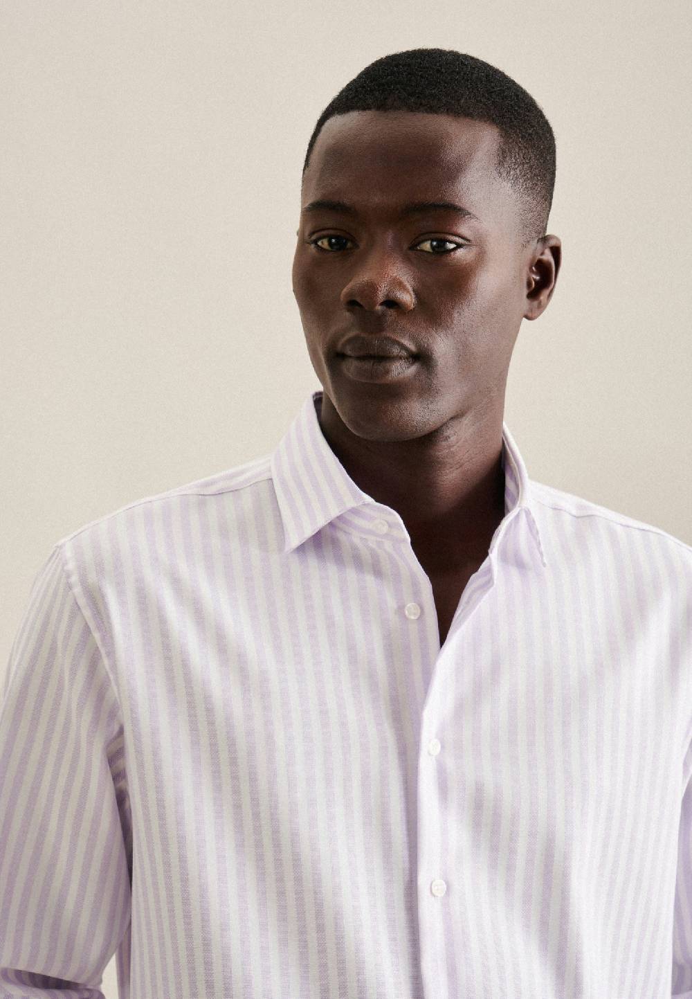 Studio Seidensticker Bügelfreies Struktur Business Hemd In Regular Mit Kentkragen