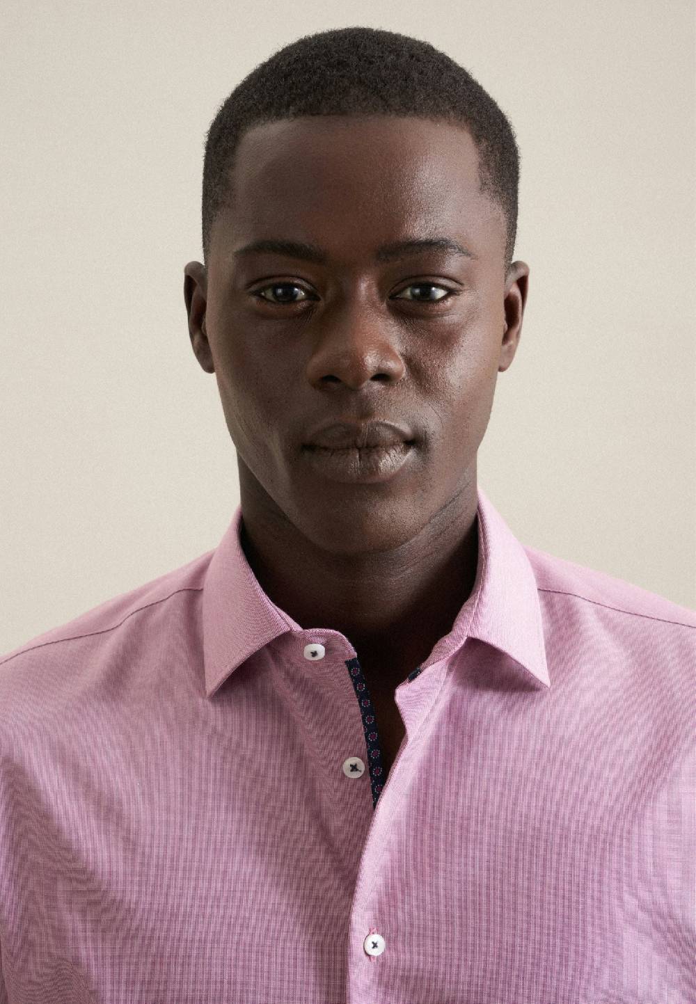 Studio Seidensticker Bügelfreies Struktur Business Hemd In Slim Mit Kentkragen