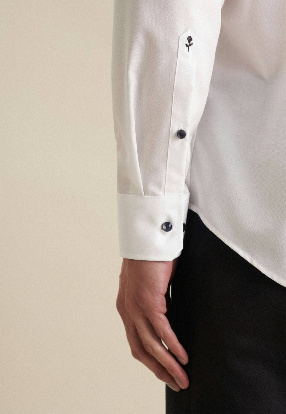 Studio Seidensticker Bügelfreies Struktur Business Hemd In Slim Mit Kentkragen