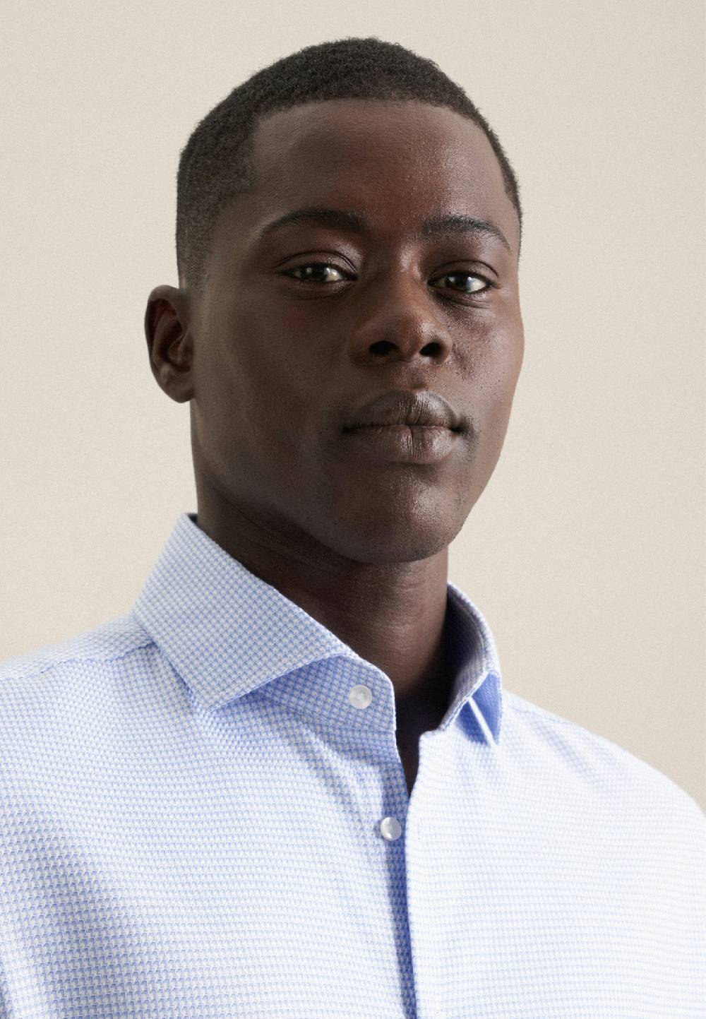 Studio Seidensticker Bügelfreies Struktur Business Hemd In X-Slim Mit Kentkragen