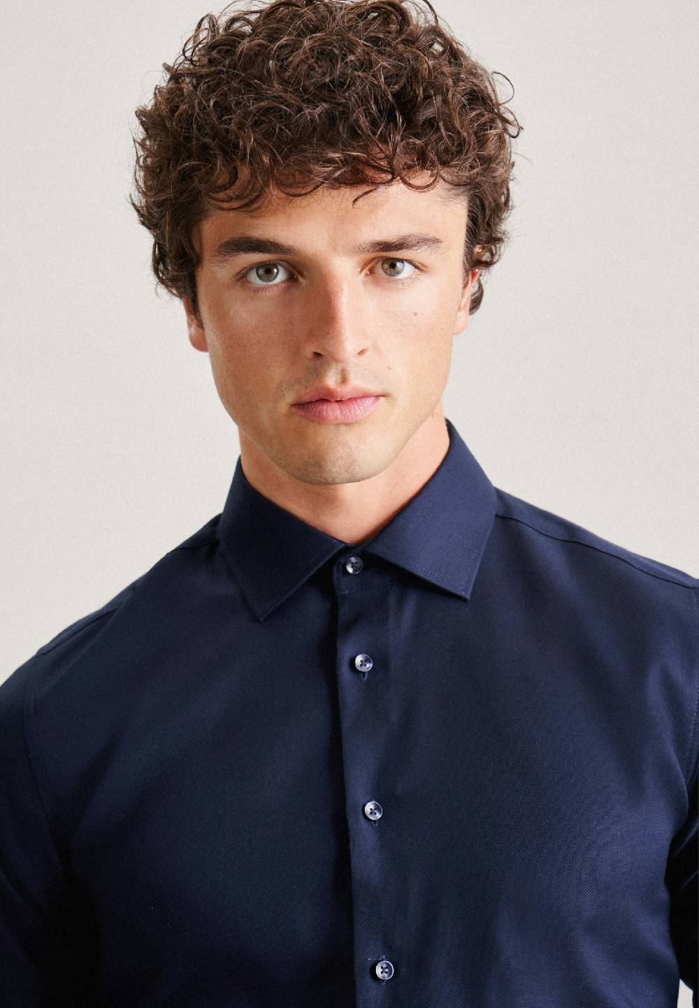 Studio Seidensticker Bügelfreies Struktur Business Hemd In X-Slim Mit Kentkragen