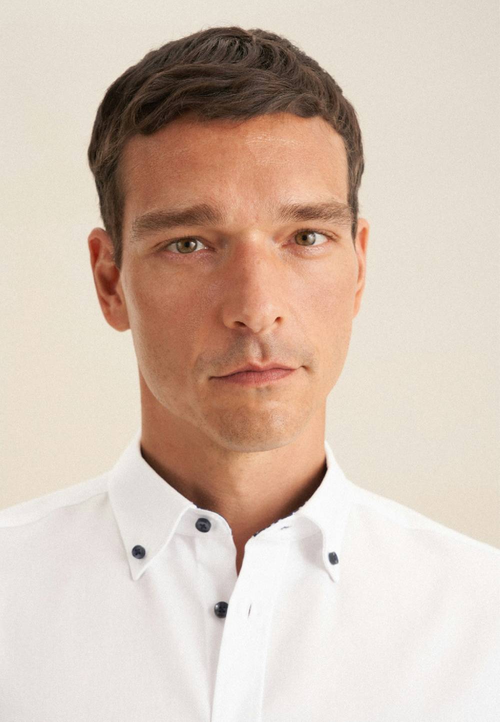 Studio Seidensticker Bügelfreies Twill Business Hemd In Regular Mit Button-Down-Kragen