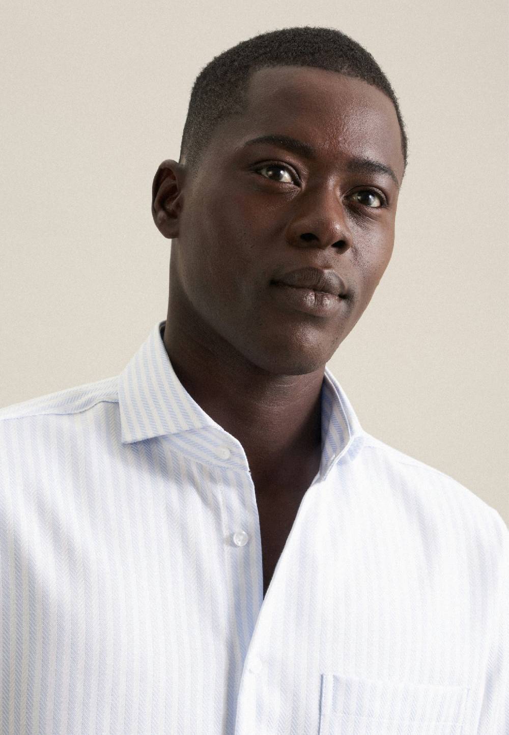 Studio Seidensticker Bügelfreies Twill Business Hemd In Regular Mit Haifischkragen