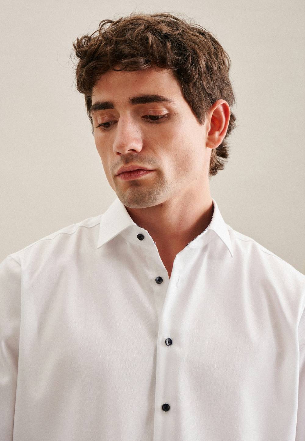 Studio Seidensticker Bügelfreies Twill Business Hemd In Regular Mit Kentkragen