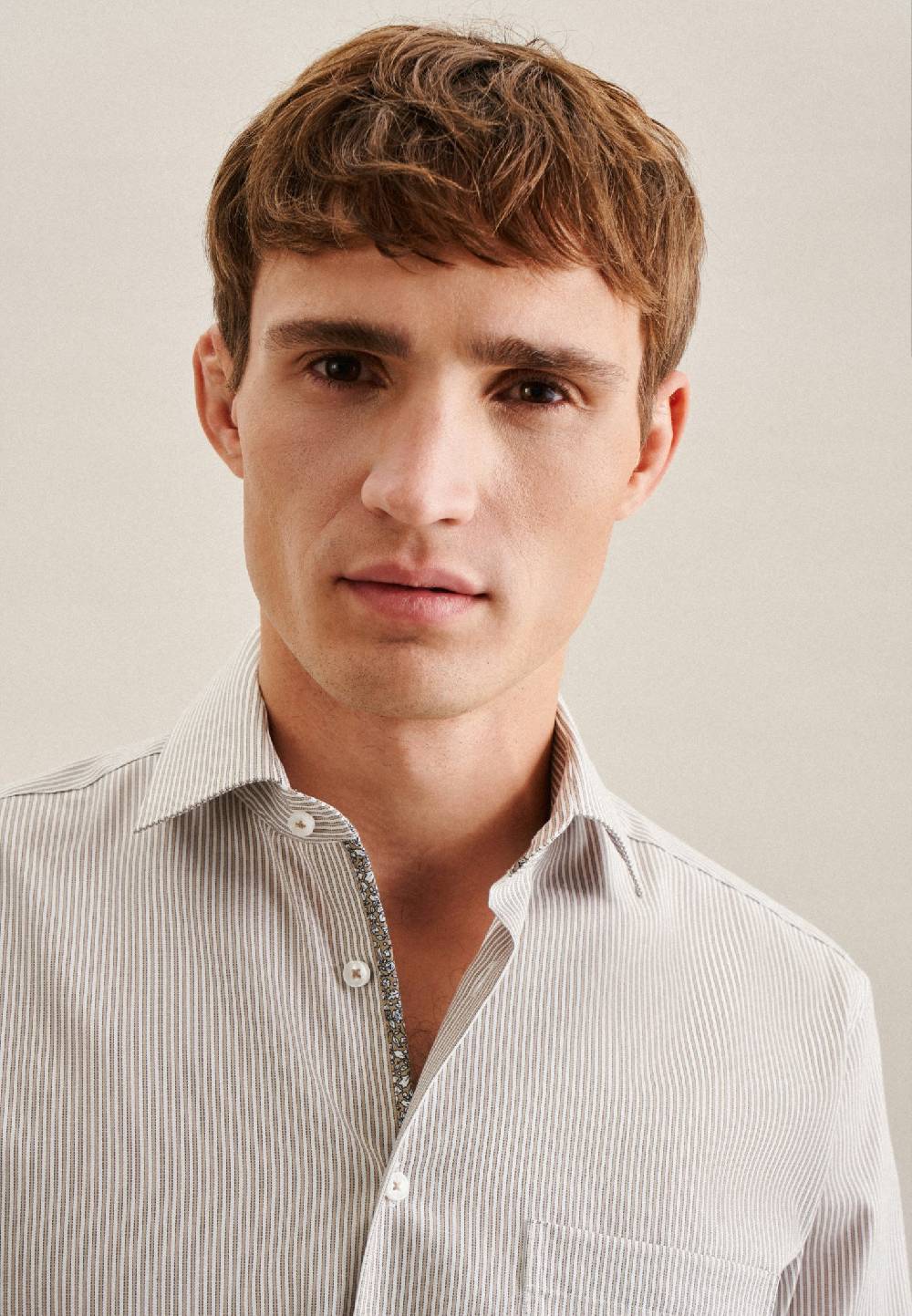 Studio Seidensticker Bügelfreies Twill Business Hemd In Regular Mit Kentkragen