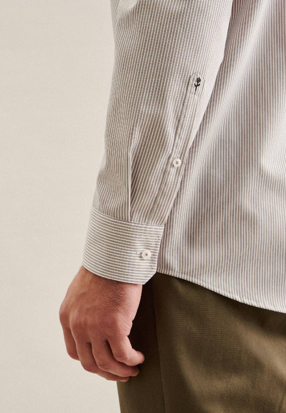 Studio Seidensticker Bügelfreies Twill Business Hemd In Regular Mit Kentkragen