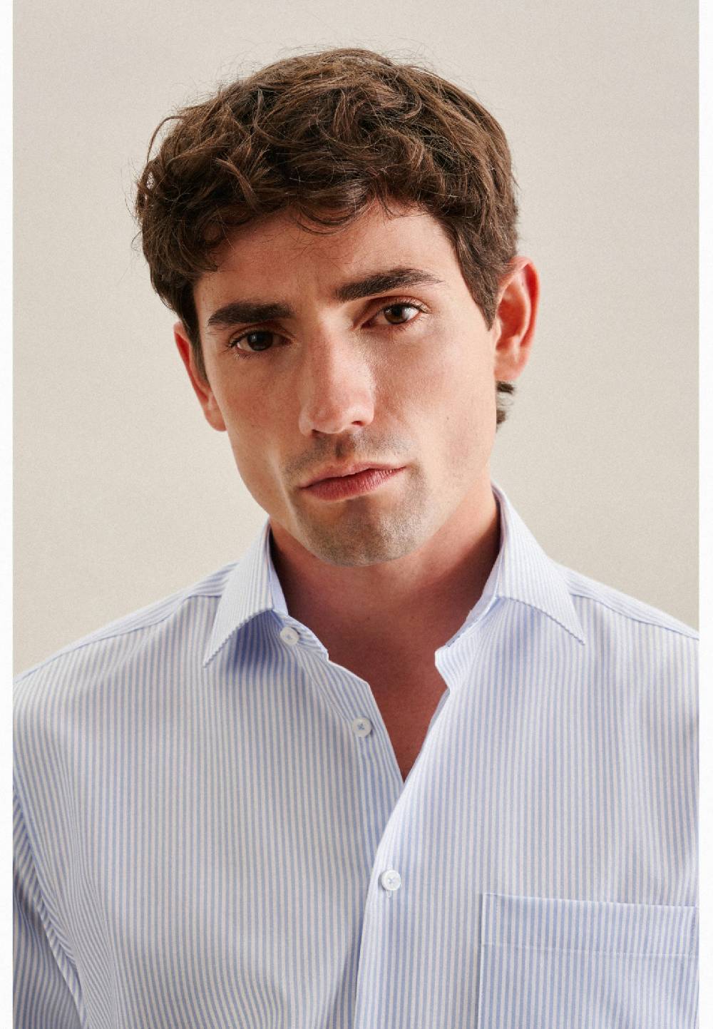 Studio Seidensticker Bügelfreies Twill Business Hemd In Regular Mit Kentkragen