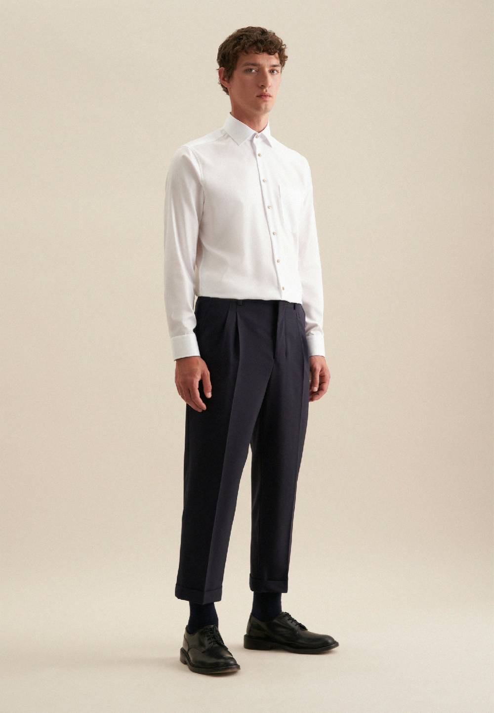 Studio Seidensticker Bügelfreies Twill Business Hemd In Regular Mit Kentkragen