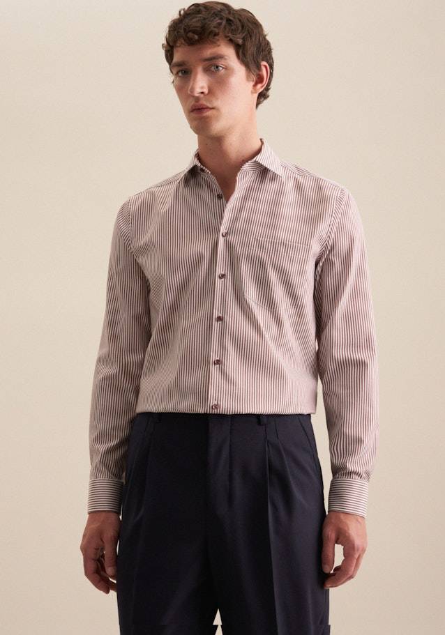 Studio Seidensticker Bügelfreies Twill Business Hemd in Regular mit Kentkragen