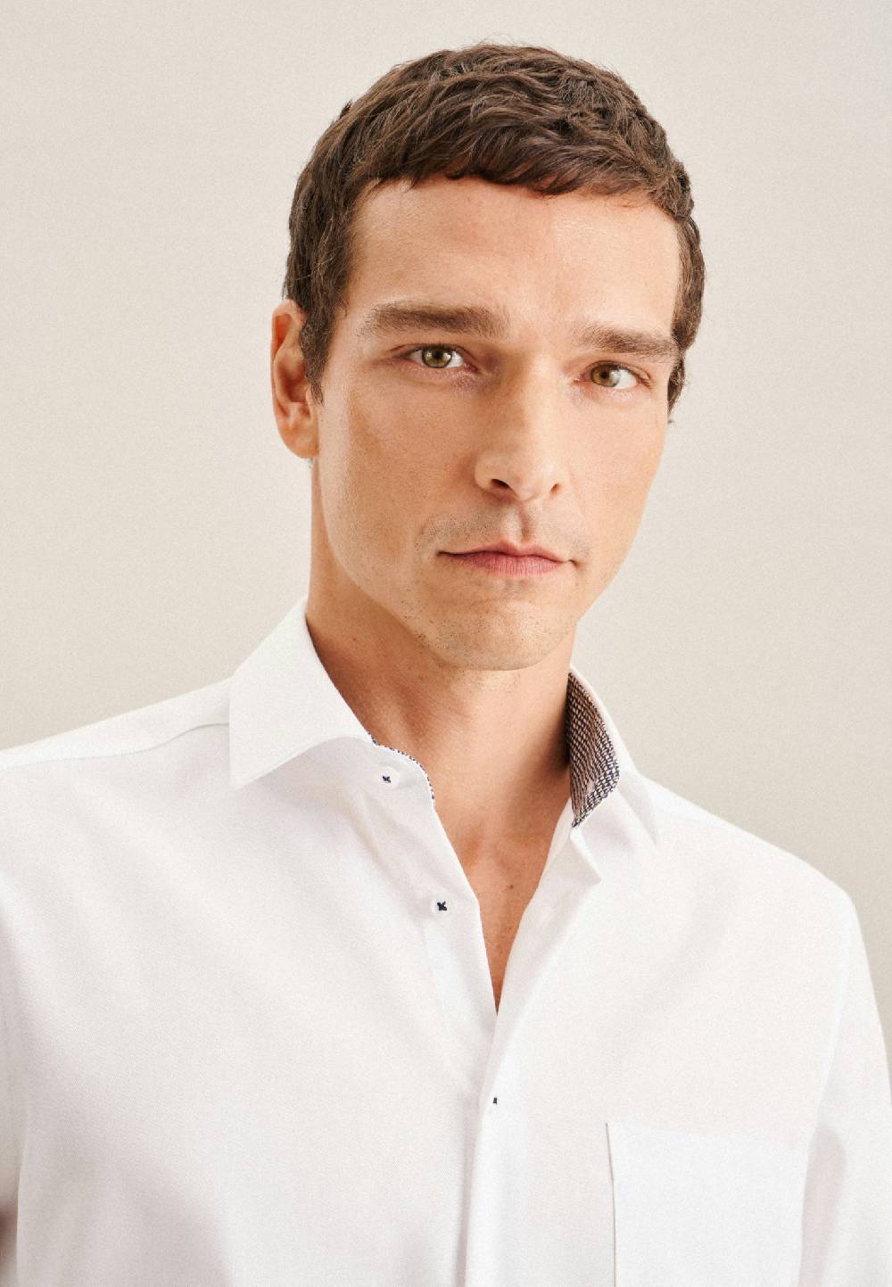 Studio Seidensticker Bügelfreies Twill Business Hemd In Regular Mit Kentkragen