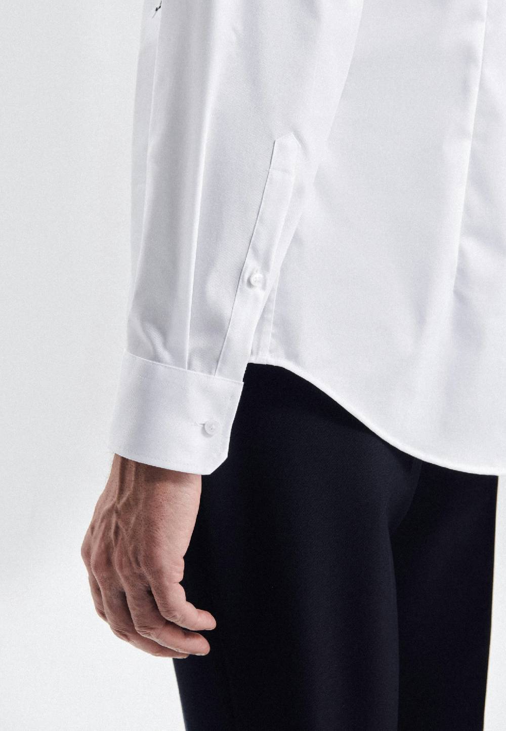 Studio Seidensticker Bügelfreies Twill Business Hemd In Shaped Mit Kentkragen