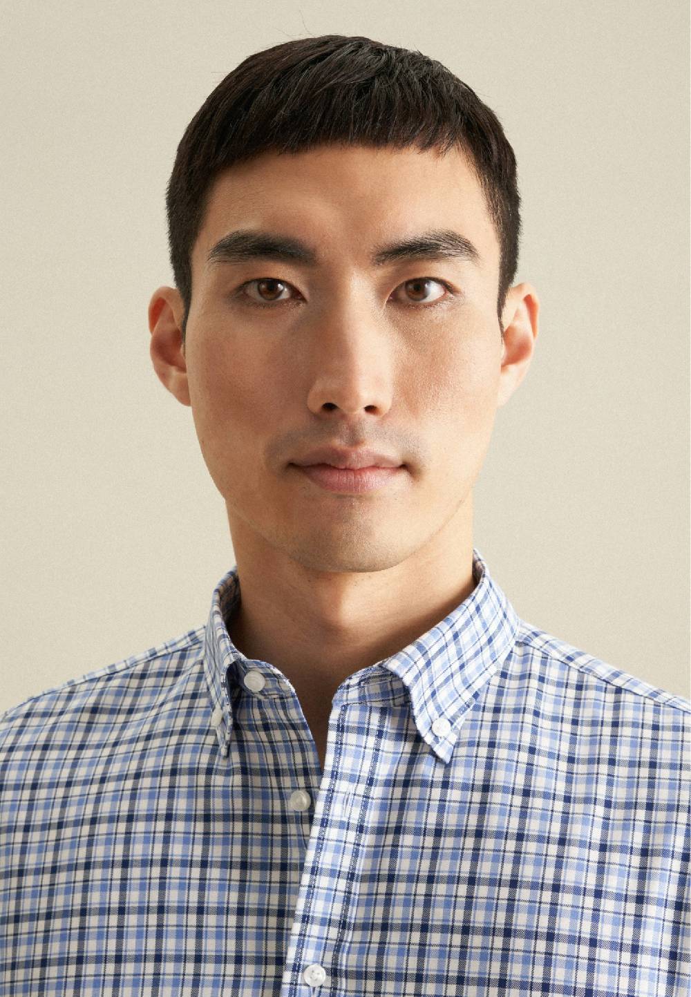 Studio Seidensticker Bügelfreies Twill Business Hemd In Slim Mit Button-Down-Kragen