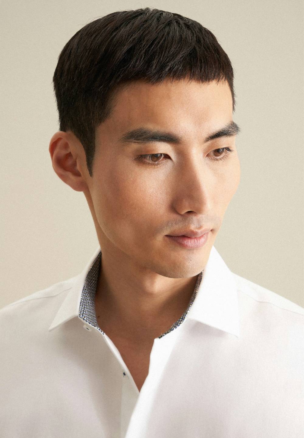 Studio Seidensticker Bügelfreies Twill Business Hemd In Slim Mit Kentkragen