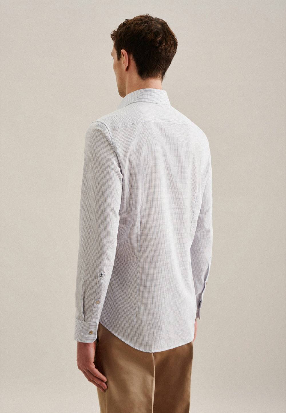 Studio Seidensticker Bügelfreies Twill Business Hemd In Slim Mit Kentkragen