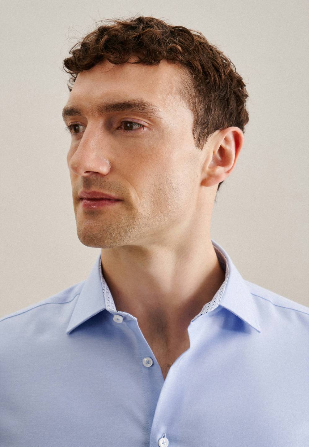 Studio Seidensticker Bügelfreies Twill Business Hemd In X-Slim Mit Kentkragen