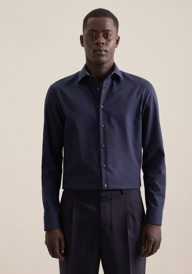 Studio Seidensticker Bügelfreies Twill Business Hemd in X-Slim mit Kentkragen