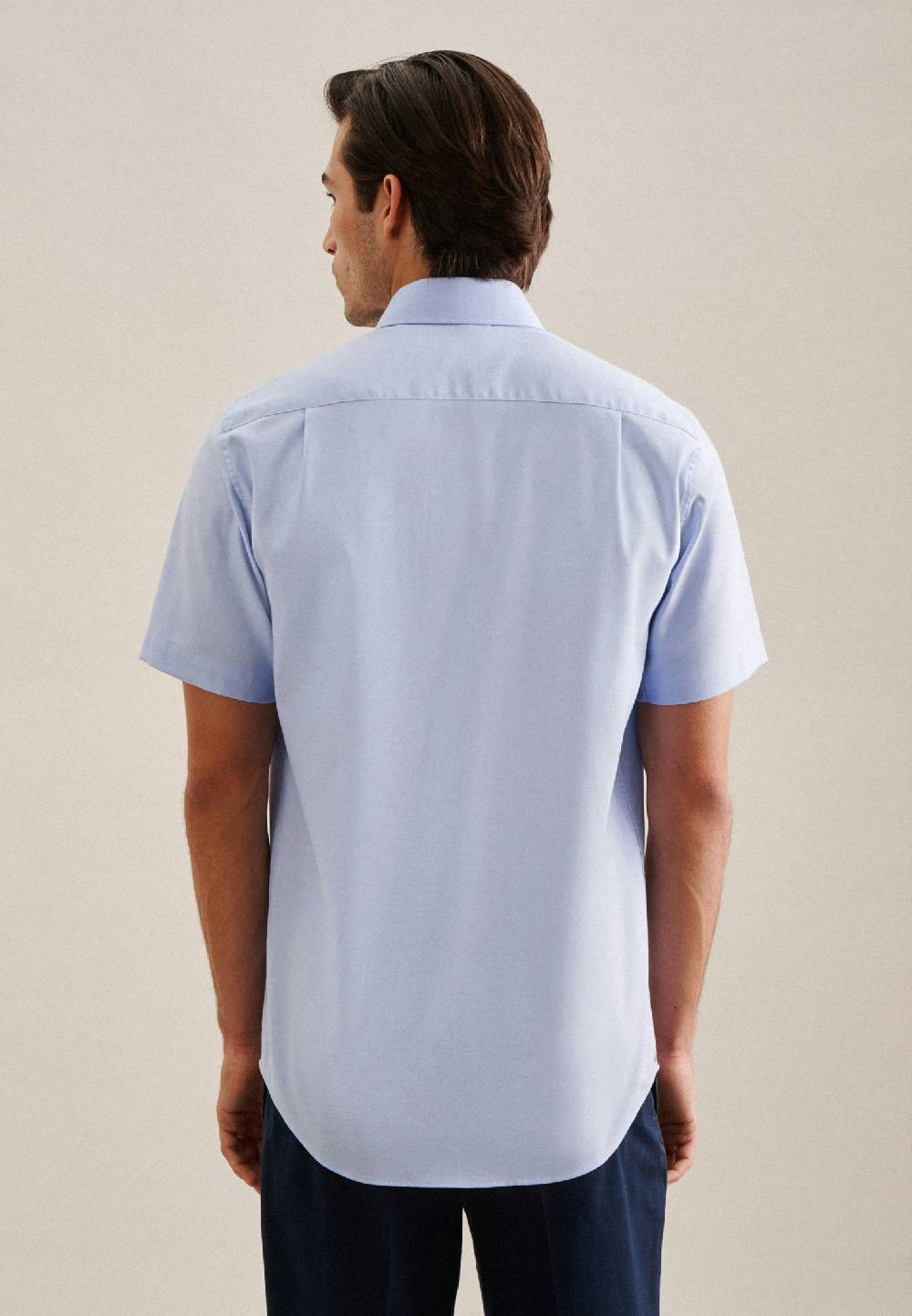 Studio Seidensticker Bügelfreies Twill Kurzarm Business Hemd In Regular Mit Kentkragen