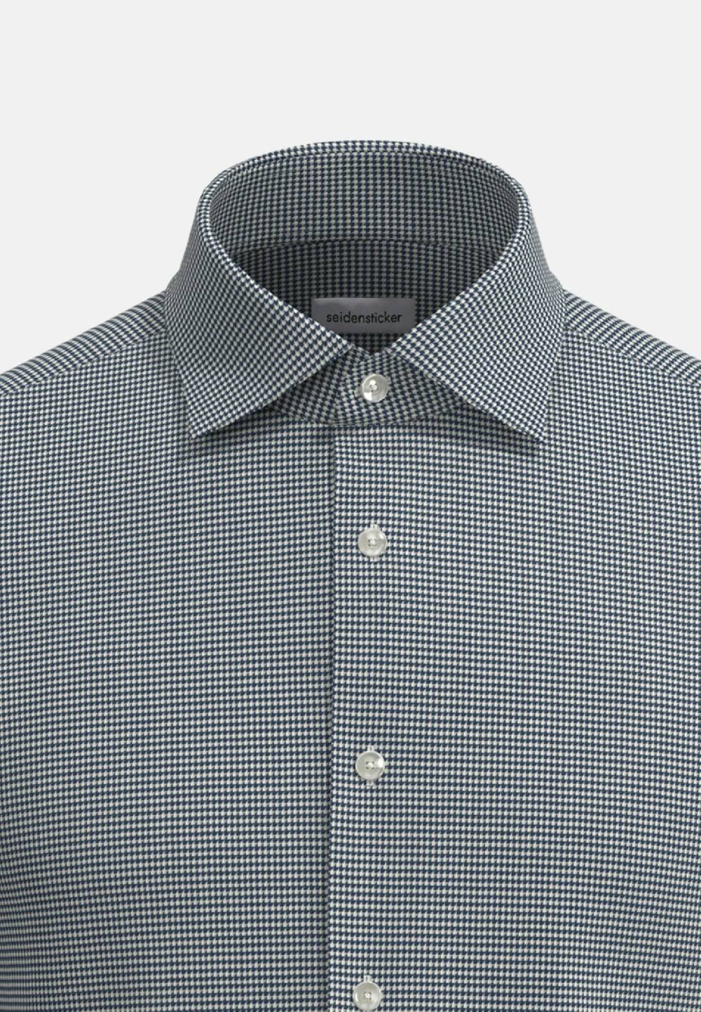 Studio Seidensticker Bügelleichtes Satin Business Hemd In Shaped Mit Kentkragen