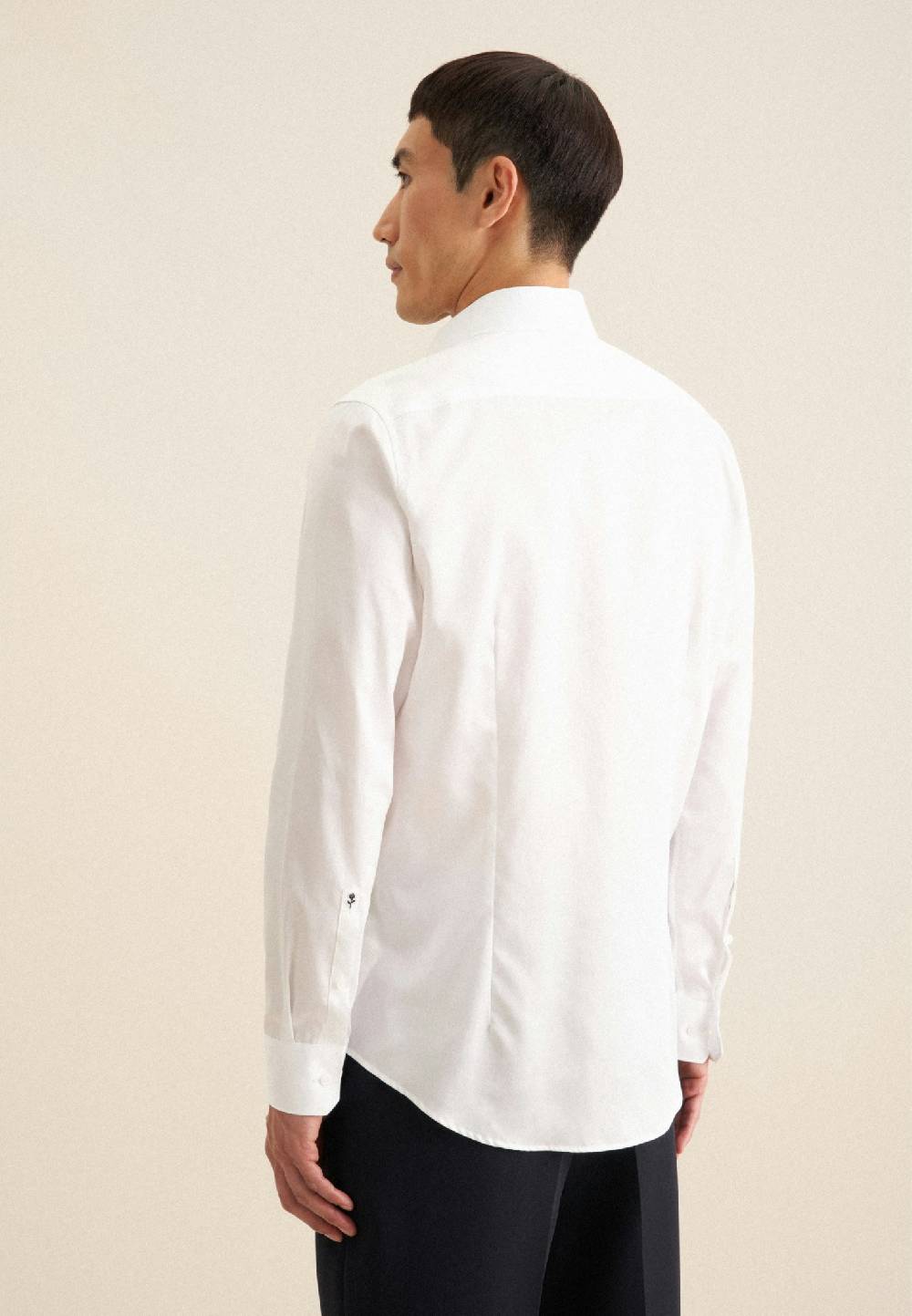 Studio Seidensticker Bügelleichtes Satin Business Hemd In Slim Mit Kentkragen