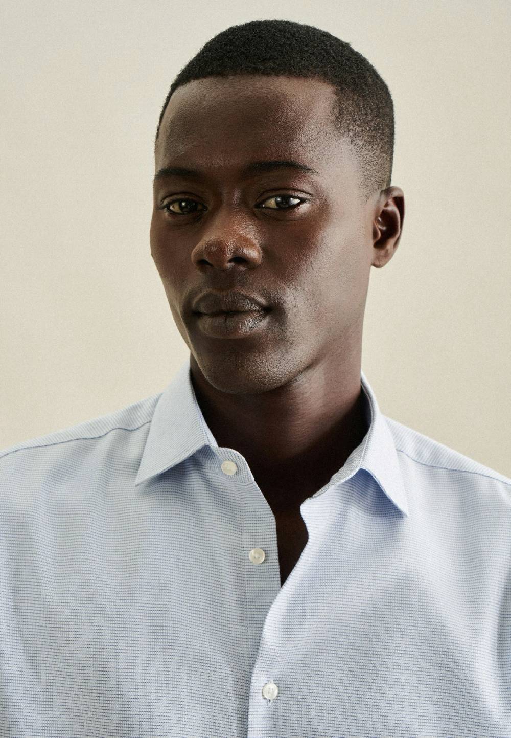 Studio Seidensticker Bügelleichtes Struktur Business Hemd In X-Slim Mit Kentkragen