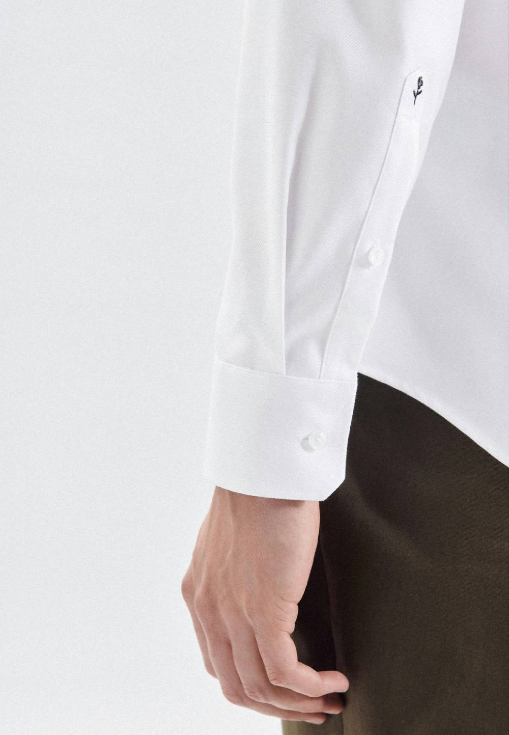 Studio Seidensticker Bügelleichtes Twill Business Hemd In Shaped Mit Kentkragen