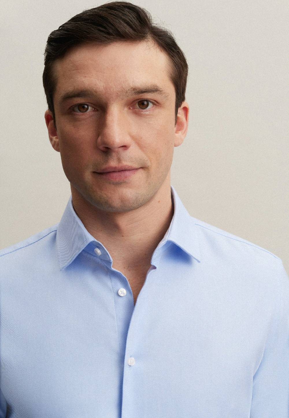 Studio Seidensticker Bügelleichtes Twill Business Hemd In X-Slim Mit Kentkragen