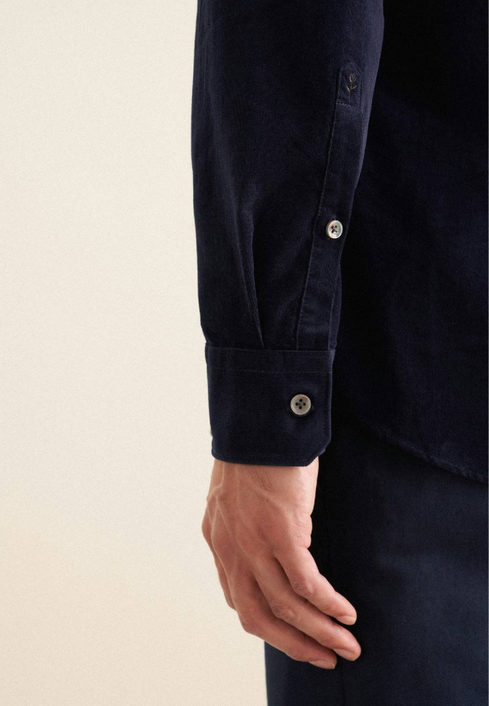 Studio Seidensticker Cord Casual Hemd In Slim Mit Kentkragen