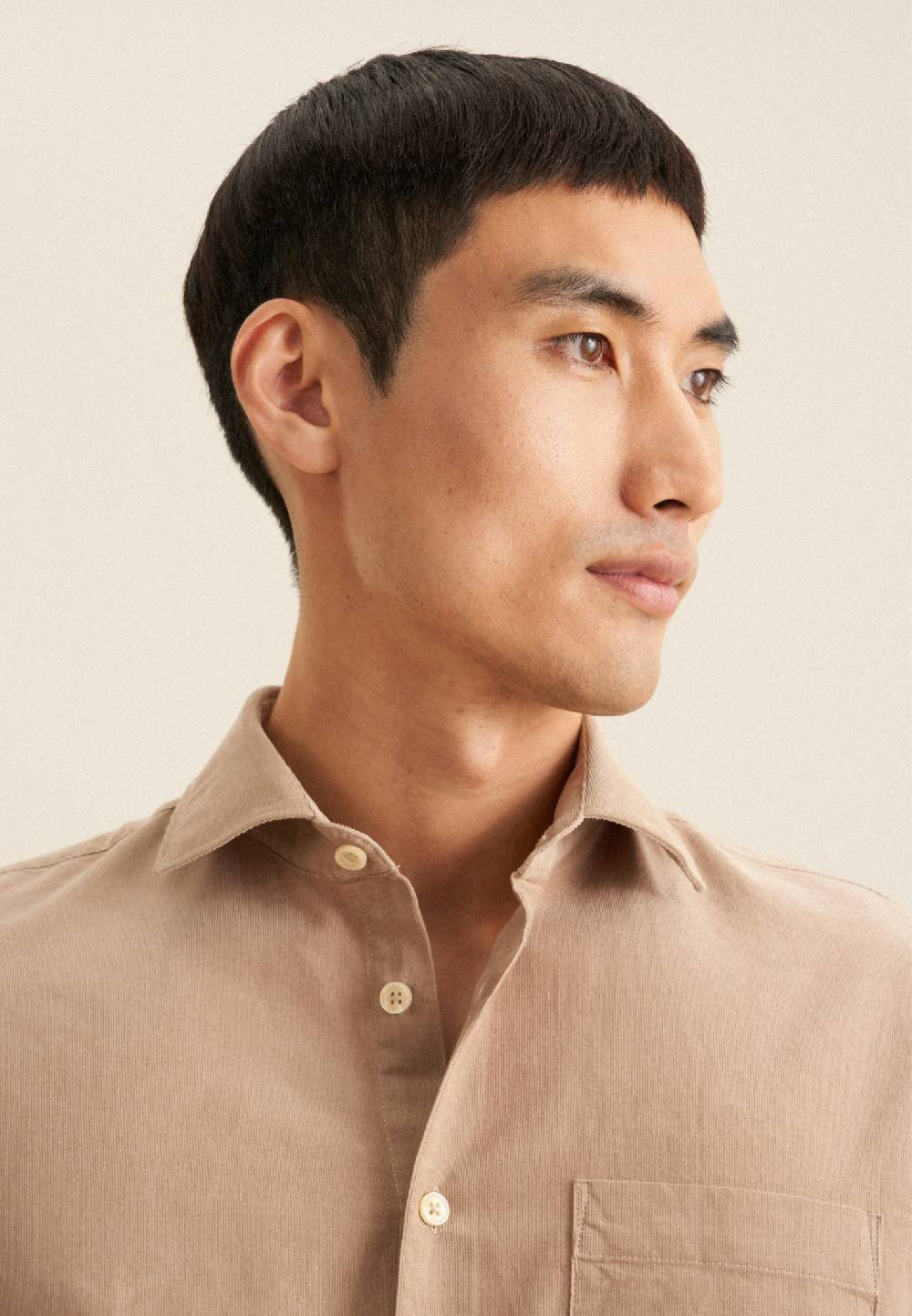 Studio Seidensticker Cord Casual Hemd In Slim Mit Kentkragen