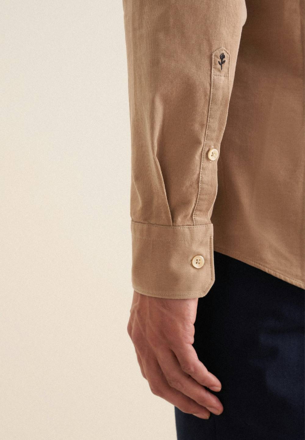 Studio Seidensticker Cord Casual Hemd In Slim Mit Kentkragen