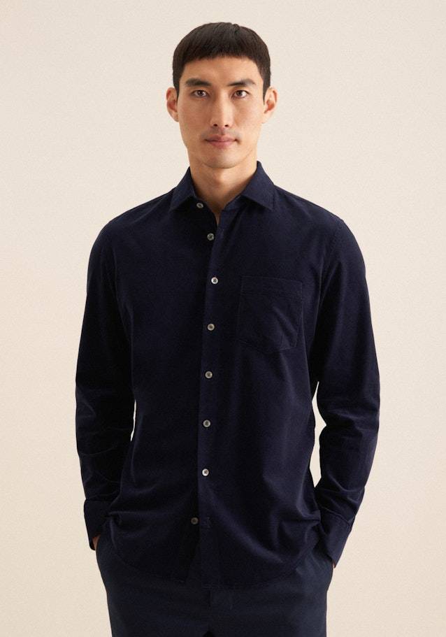 Studio Seidensticker Cord Casual Hemd in Slim mit Kentkragen Studio Seidensticker Cord Casual Hemd in Slim mit Kentkragen