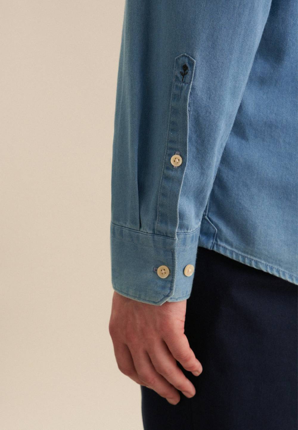 Studio Seidensticker Denim Casual Hemd In Regular Mit Button-Down-Kragen