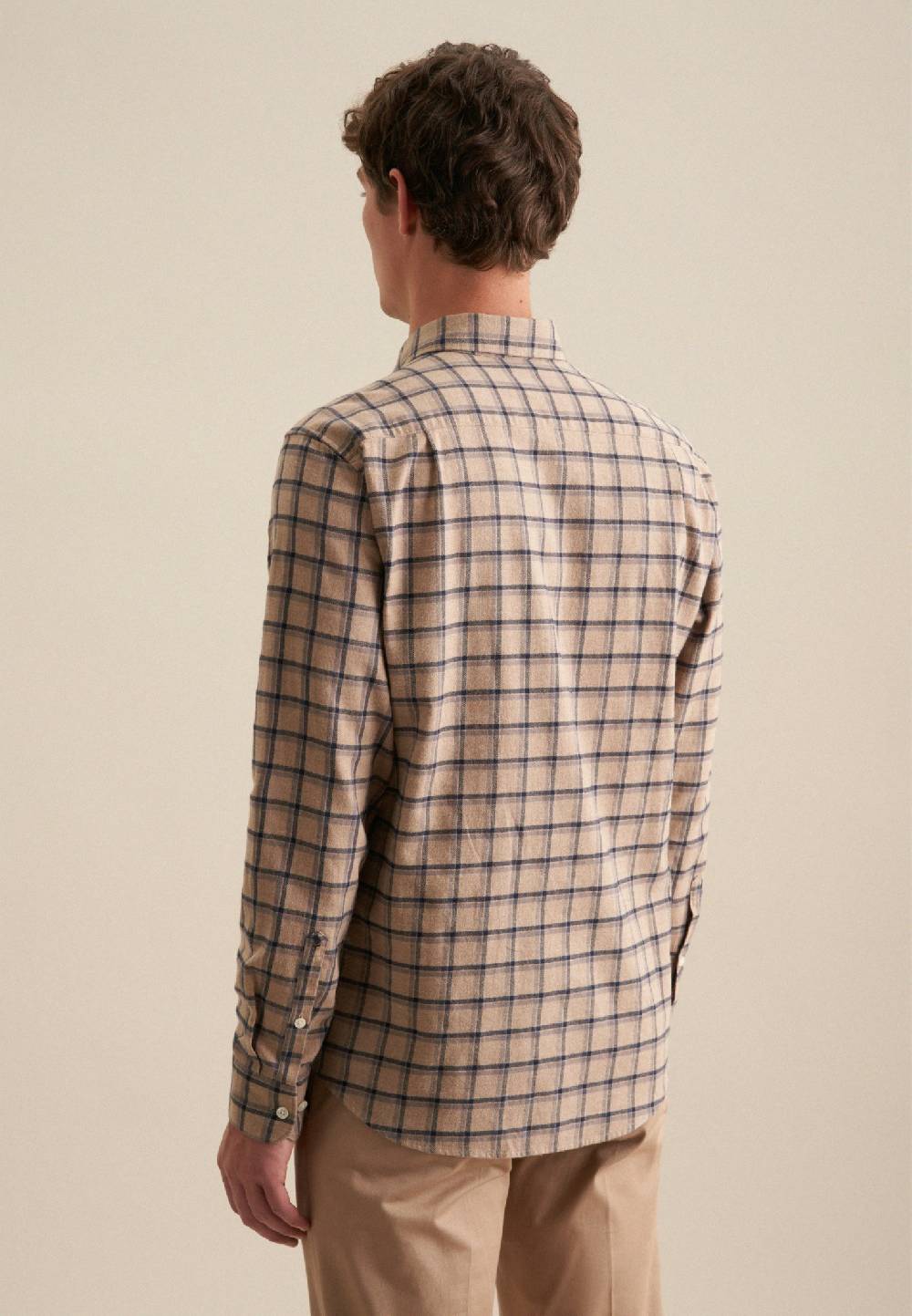 Studio Seidensticker Flanell Casual Hemd In Regular Mit Button-Down-Kragen