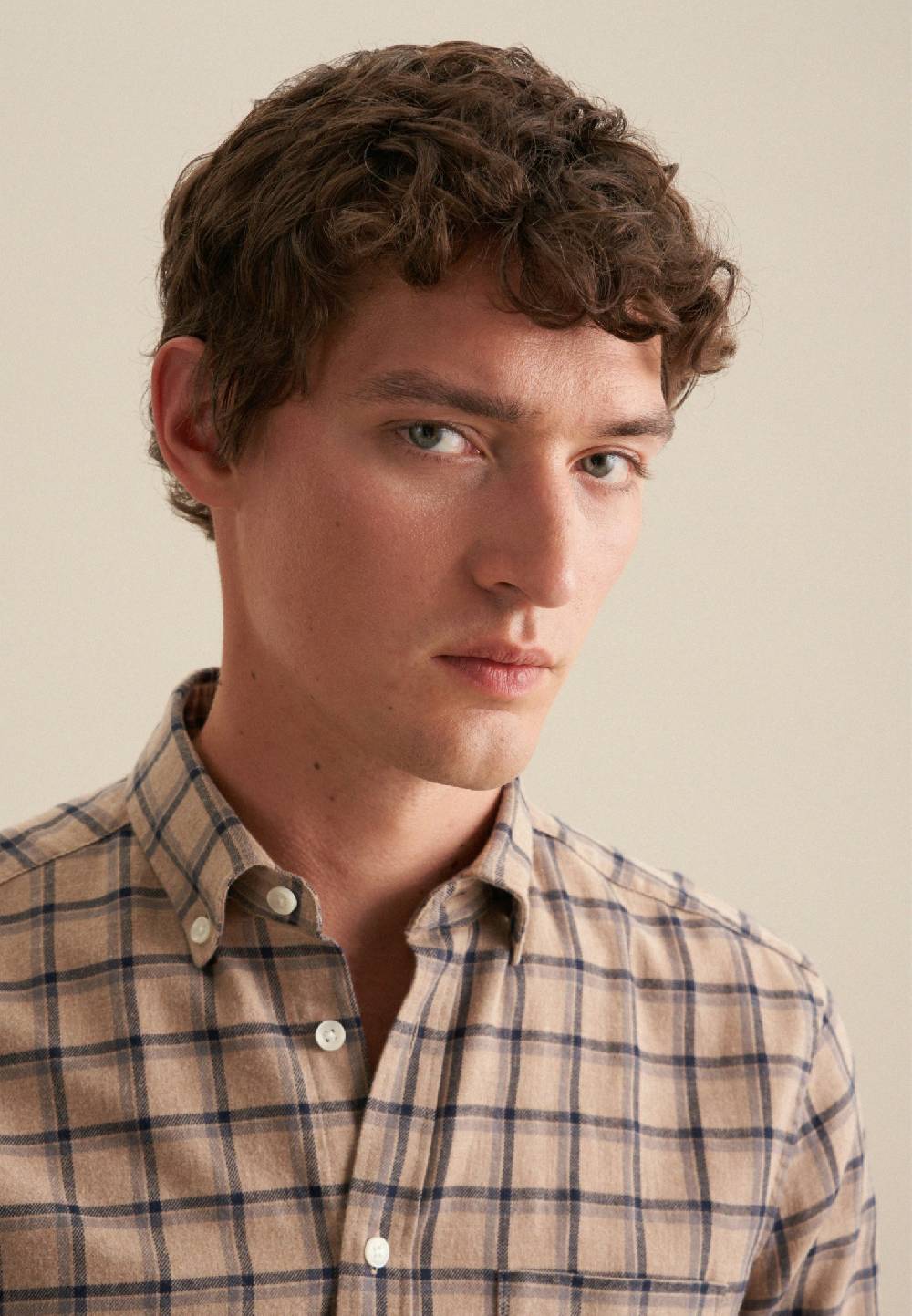 Studio Seidensticker Flanell Casual Hemd In Regular Mit Button-Down-Kragen