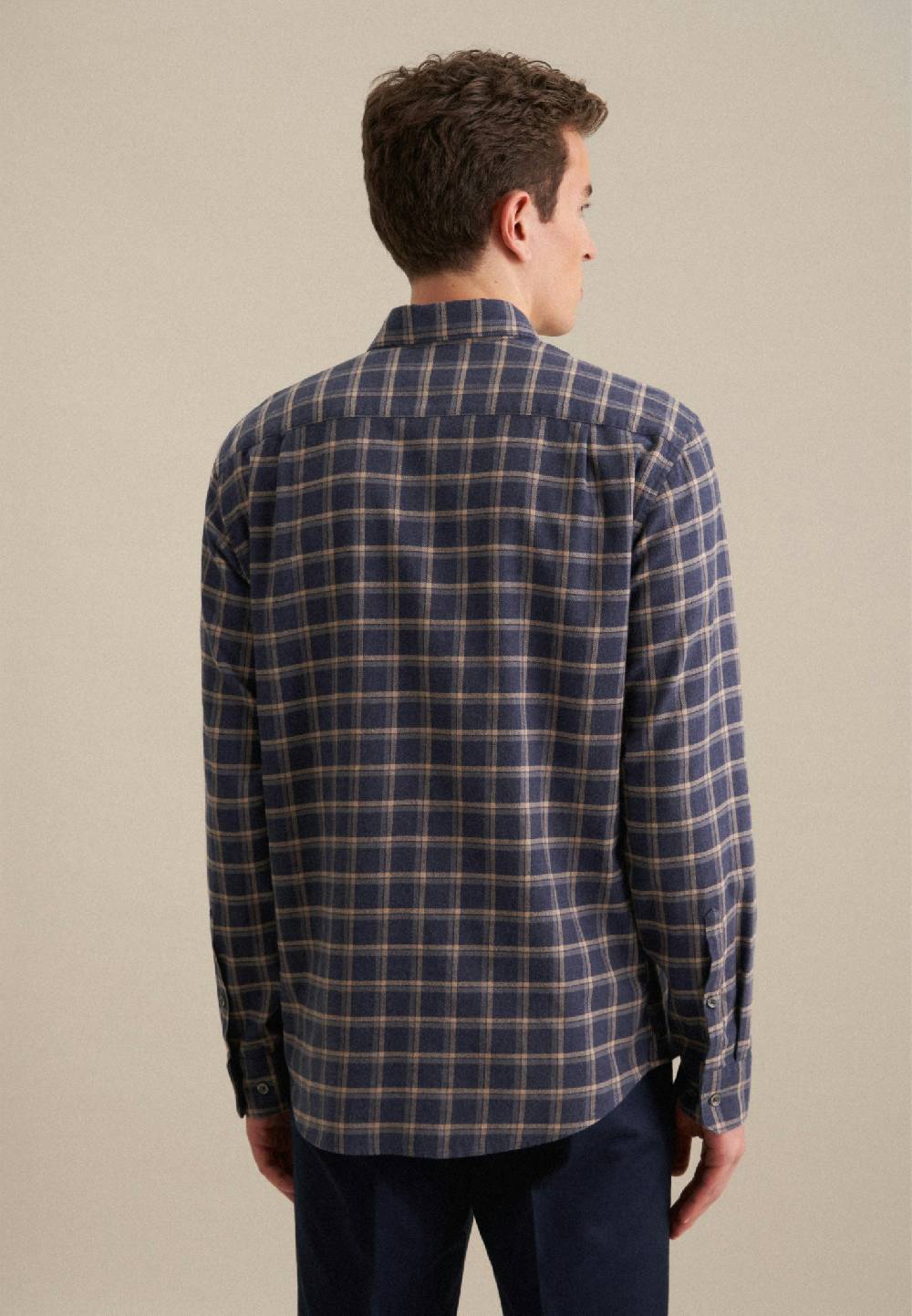 Studio Seidensticker Flanell Casual Hemd In Regular Mit Button-Down-Kragen